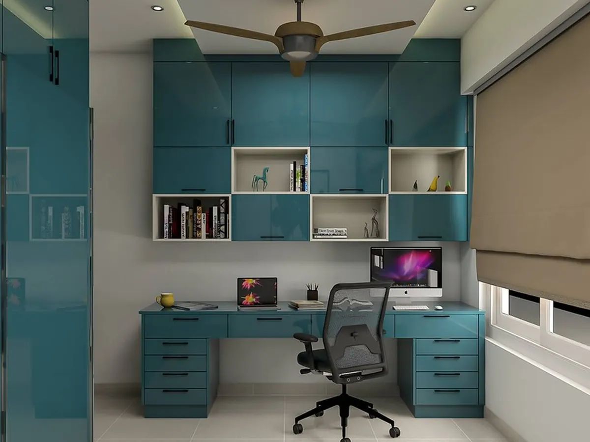 Corporate Conference Room with Ribbed Glass Walls — Office interior in Andheri East, Mumbai